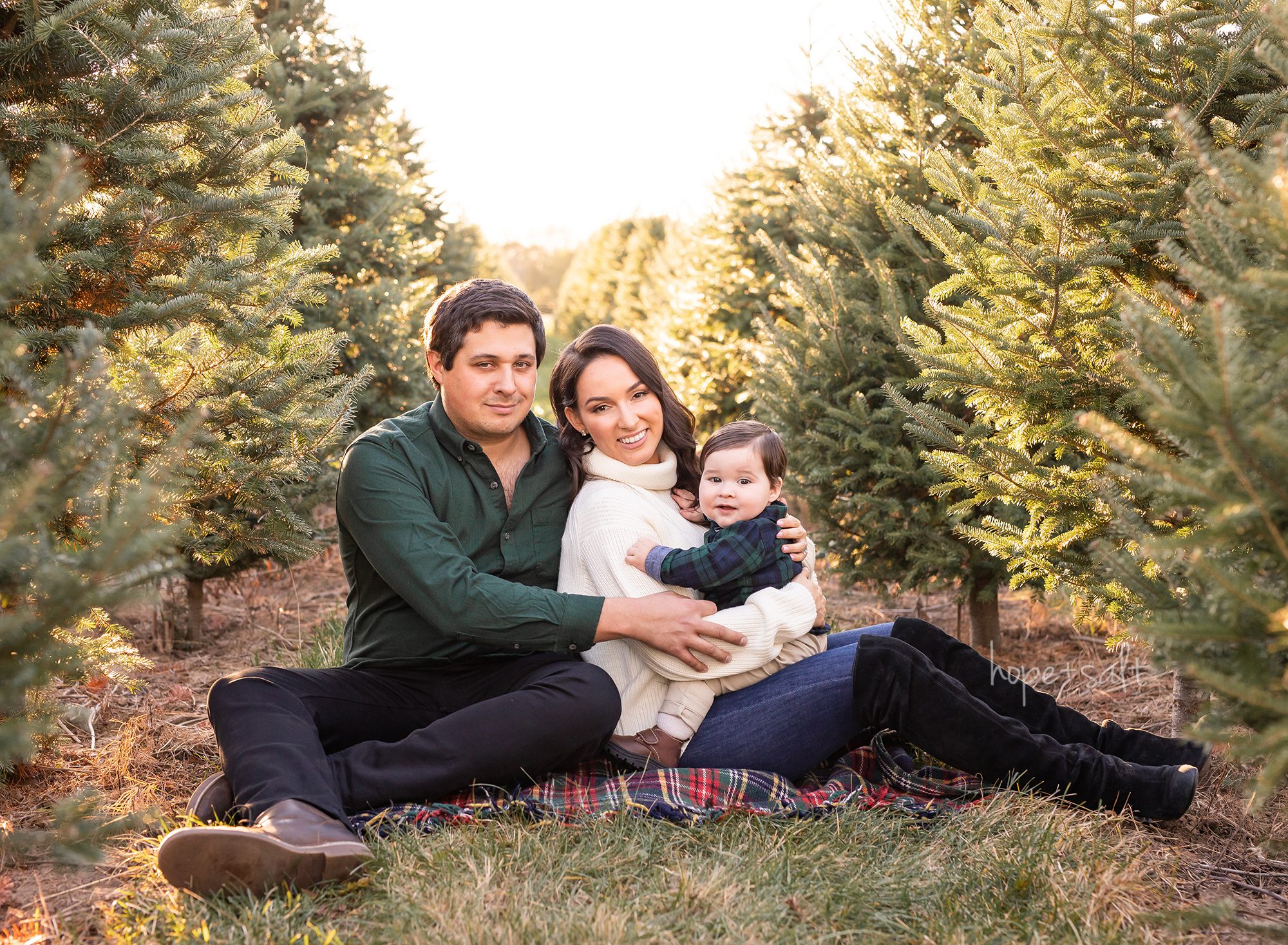 christmas tree farm session - hamilton ontario family photographer